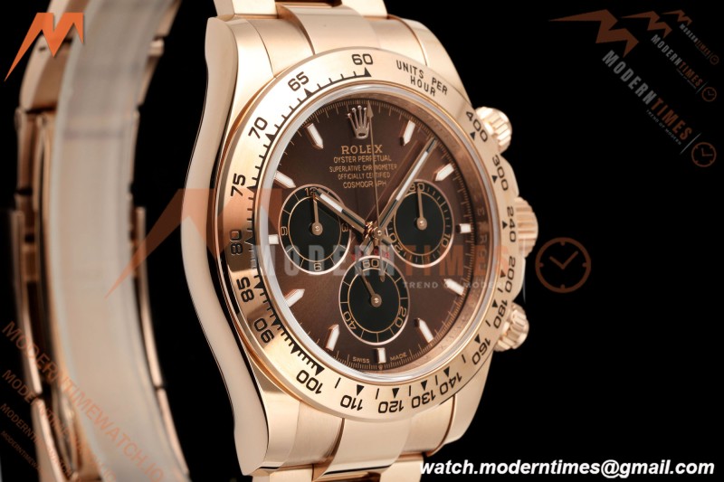 Rolex - Daytona 126505 40mm RG/RG Brn/Blk/Stk Dial UFO UF4131 Free Sprung 
