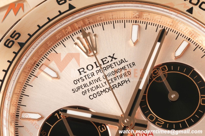 Rolex - Daytona 126505 40mm RG/RG Champagne/Blk/Stk Dial UFO UF4131 Free Sprung 