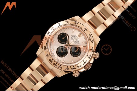 Rolex - Daytona 126505 40mm RG/RG Champagne/Blk/Stk Dial UFO UF4131 Free Sprung 
