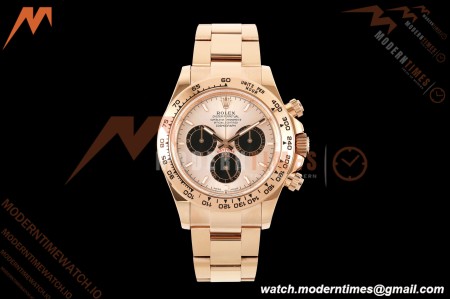 Rolex - Daytona 126505 40mm RG/RG Champagne/Blk/Stk Dial UFO UF4131 Free Sprung 