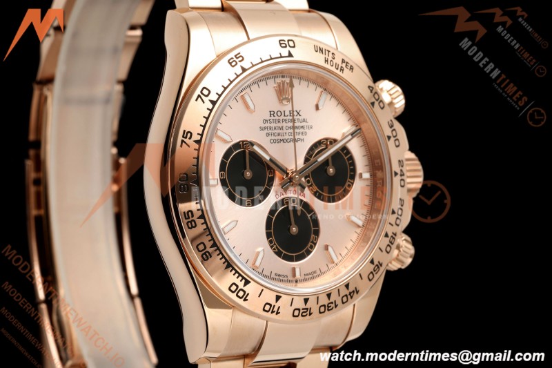 Rolex - Daytona 126505 40mm RG/RG Champagne/Blk/Stk Dial UFO UF4131 Free Sprung 