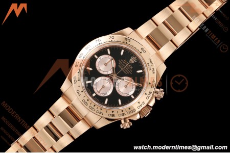 Rolex - Daytona 126505 40mm RG/RG Blk/Chap/Stk Dial UFO UF4131 Free Sprung 