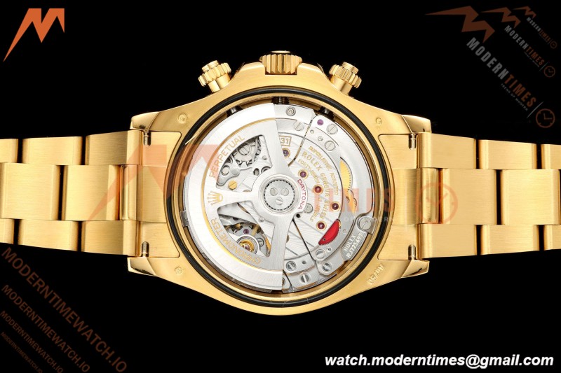 Rolex - Daytona 126508 40mm 904L YG/YG Blk/Gold Diamond Dial UFO UF4131 Free Sprung 