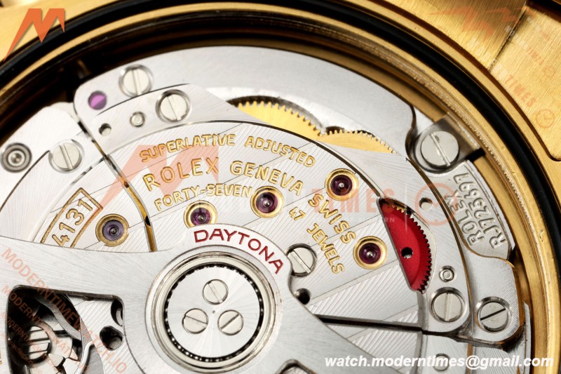 Rolex - Daytona 126508 40mm 904L YG/YG Blk/Gold Diamond Dial UFO UF4131 Free Sprung 