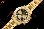 Rolex - Daytona 126508 40mm 904L YG/YG Blk/Gold Diamond Dial UFO UF4131 Free Sprung 