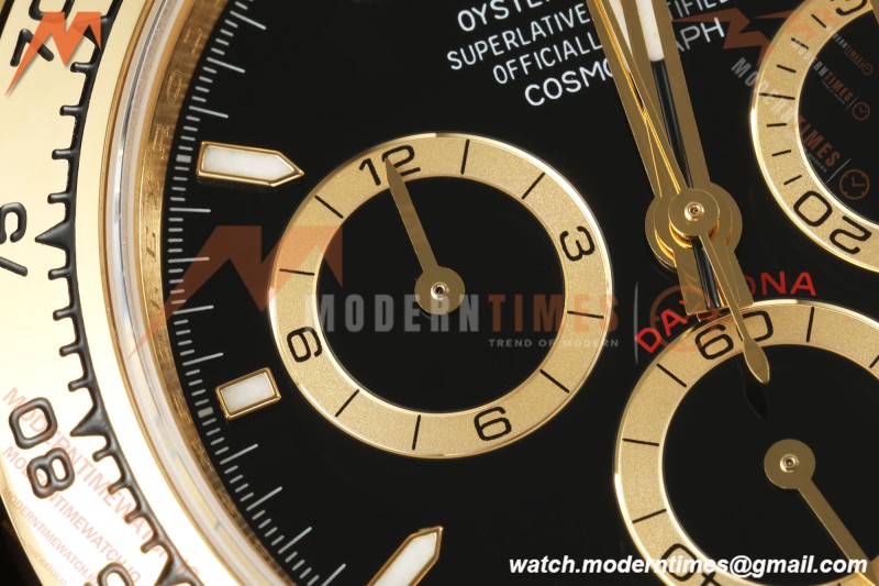 Rolex - Daytona 126508 40mm YG/YG Blk/Stk Dial UFO UF4131 Free Sprung 