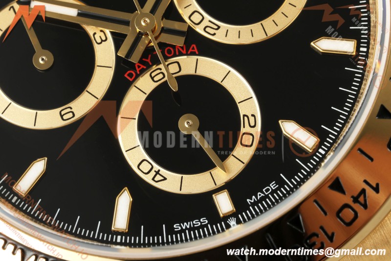 Rolex - Daytona 126508 40mm YG/YG Blk/Stk Dial UFO UF4131 Free Sprung 