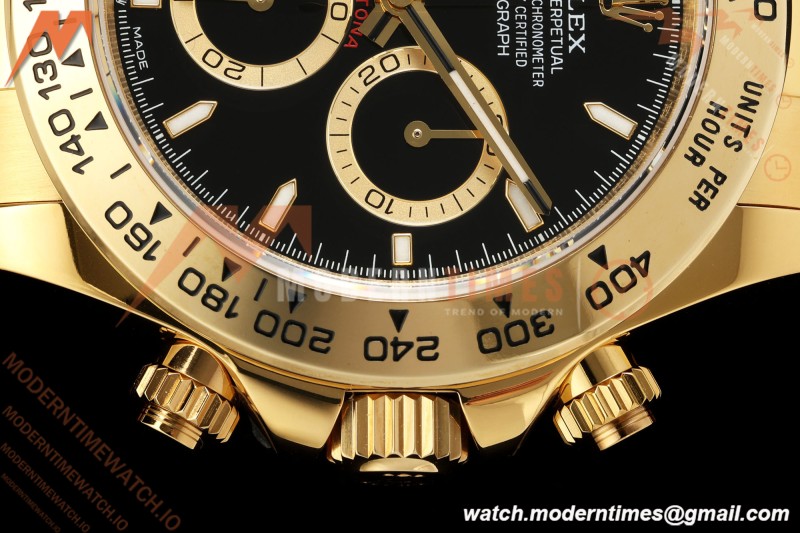 Rolex - Daytona 126508 40mm YG/YG Blk/Stk Dial UFO UF4131 Free Sprung 