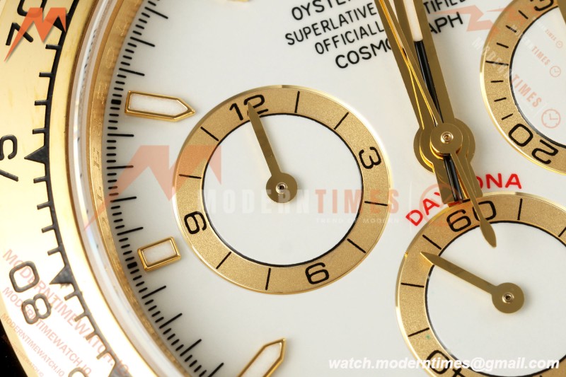 Rolex - Daytona 126508 40mm YG/YG Wht/Stk Dial UFO UF4131 Free Sprung 