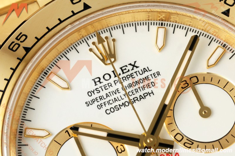 Rolex - Daytona 126508 40mm YG/YG Wht/Stk Dial UFO UF4131 Free Sprung 