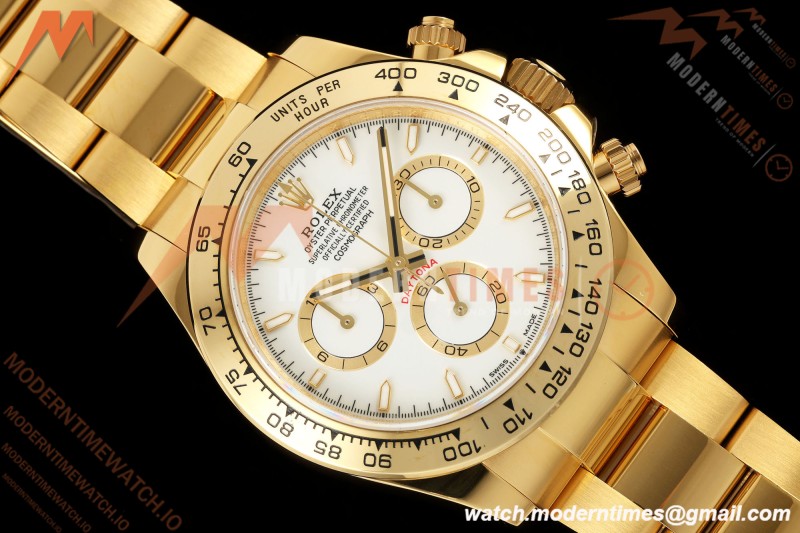 Rolex - Daytona 126508 40mm YG/YG Wht/Stk Dial UFO UF4131 Free Sprung 