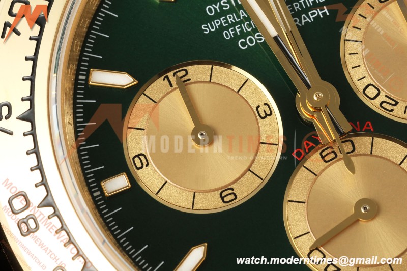 Rolex - Daytona 126508 40mm YG/YG Grn/YG Dial UFO UF4131 Free Sprung 