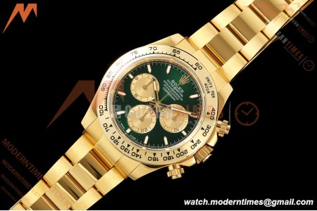 Rolex - Daytona 126508 40mm YG/YG Grn/YG Dial UFO UF4131 Free Sprung 