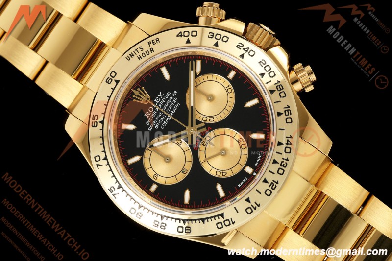 Rolex - Daytona 126508 40mm YG/YG Blk/YG Dial UFO UF4131 Free Sprung 