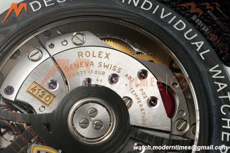 Rolex - Daytona 40mm DIW "Striker" Edition Unique Watch White Carbon Fiber FC/NY Black Dial DIWF SH4130