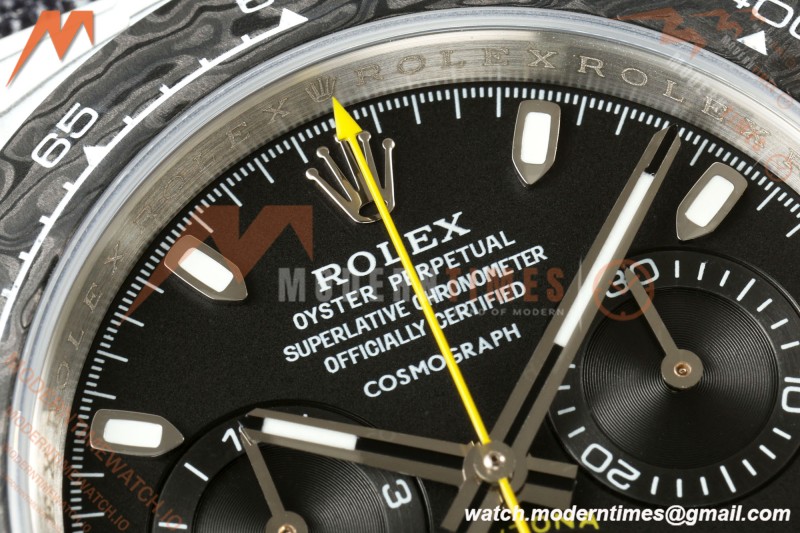 Rolex - Daytona 40mm DIW "Striker" Edition Unique Watch White Carbon Fiber FC/NY Black Dial DIWF SH4130