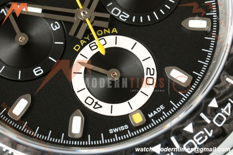 Rolex - Daytona 40mm DIW "Striker" Edition Unique Watch White Carbon Fiber FC/NY Black Dial DIWF SH4130