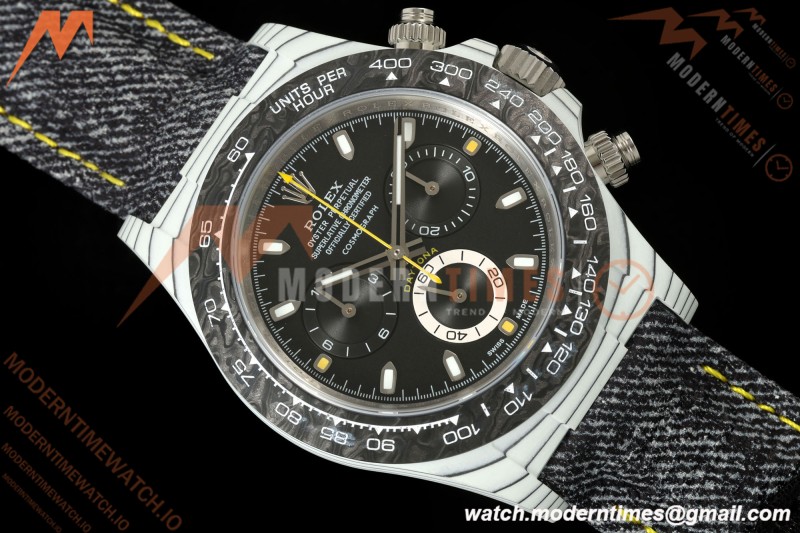 Rolex - Daytona 40mm DIW "Striker" Edition Unique Watch White Carbon Fiber FC/NY Black Dial DIWF SH4130