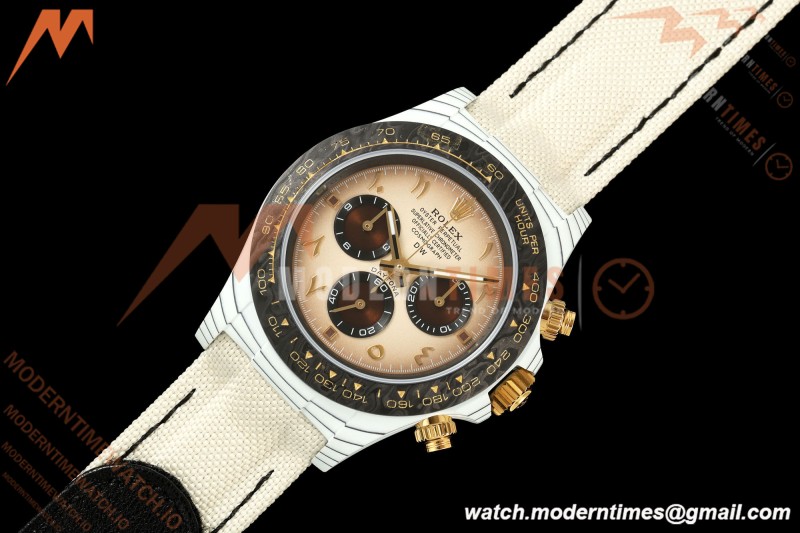 Rolex - Daytona 40mm DIW "Desert Eagle" Edition White Carbon Fiber/NY Sand Color/Arabic Dial DIWF SH4130