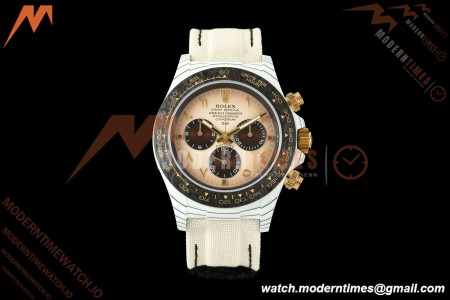 Rolex - Daytona 40mm DIW "Desert Eagle" Edition White Carbon Fiber/NY Sand Color/Arabic Dial DIWF SH4130