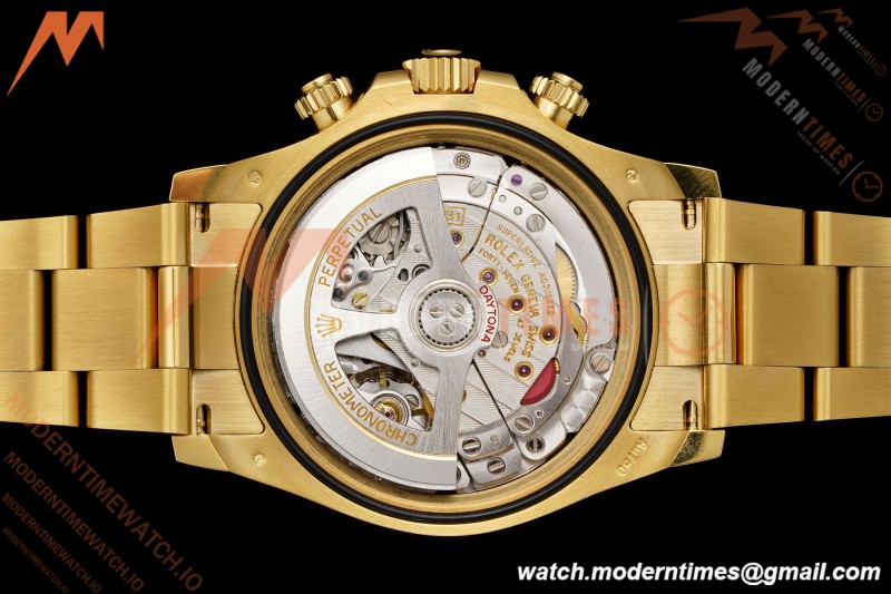 Rolex - Daytona 126508 40mm 904L YG/YG Blk/Gold Diamond Dial RWF JH4131 Weighted Free Sprung 