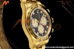 Rolex - Daytona 126508 40mm 904L YG/YG Blk/Gold Diamond Dial RWF JH4131 Weighted Free Sprung 