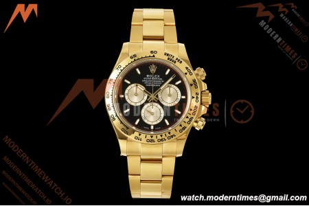 Rolex - Daytona 126508 40mm 904L YG/YG Blk/Stk Dial RWF JH4131 Weighted Free Sprung 