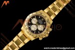 Rolex - Daytona 126508 40mm 904L YG/YG Blk/Stk Dial RWF JH4131 Weighted Free Sprung 