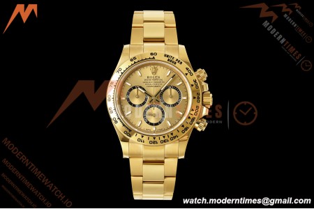 Rolex - Daytona 126508 40mm 904L YG/YG Gold/Stk Dial RWF JH4131 Weighted Free Sprung 