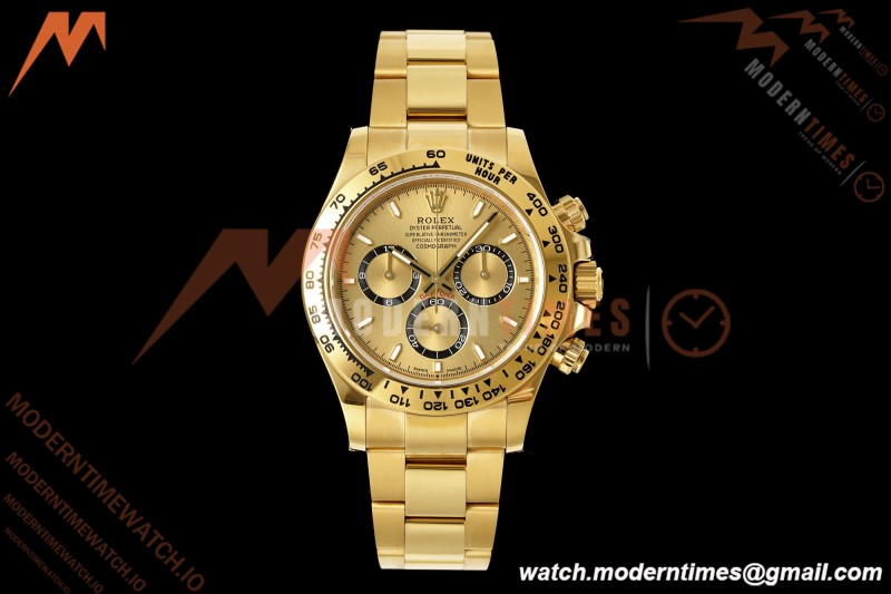 Rolex - Daytona 126508 40mm 904L YG/YG Gold/Stk Dial RWF JH4131 Weighted Free Sprung 