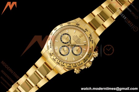 Rolex - Daytona 126508 40mm Gain Weight 904L YG/YG Gold/Stk Dial RWF JH4131 Free Sprung 