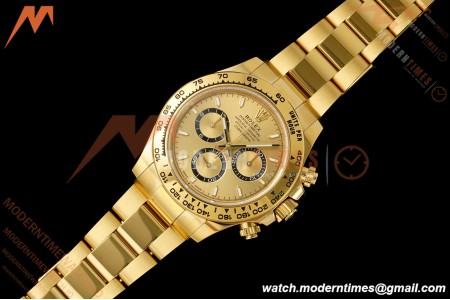 Rolex - Daytona 126508 40mm 904L YG/YG Gold/Stk Dial RWF JH4131 Weighted Free Sprung 
