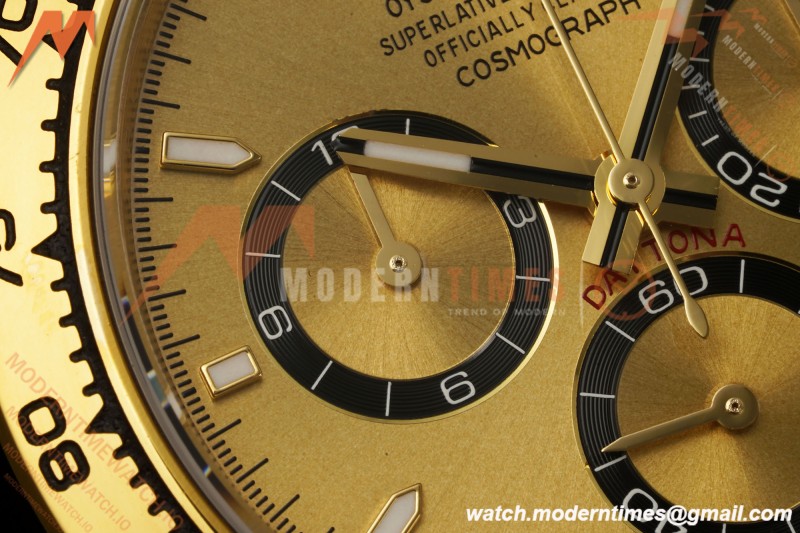 Rolex - Daytona 126508 40mm 904L YG/YG Gold/Stk Dial RWF JH4131 Weighted Free Sprung 