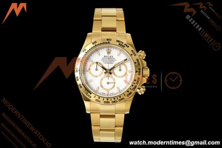 Rolex - Daytona 126508 40mm Gain Weight 904L YG/YG Wht/Stk Dial RWF JH4131 Free Sprung 