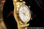 Rolex - Daytona 126508 40mm 904L YG/YG Wht/Stk Dial RWF JH4131 Weighted Free Sprung 