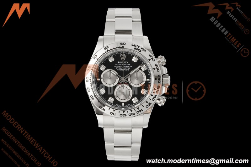 Rolex - Daytona 126509 40mm SS/SS Blk/Dia RWF JH4131 Weighted Free Sprung