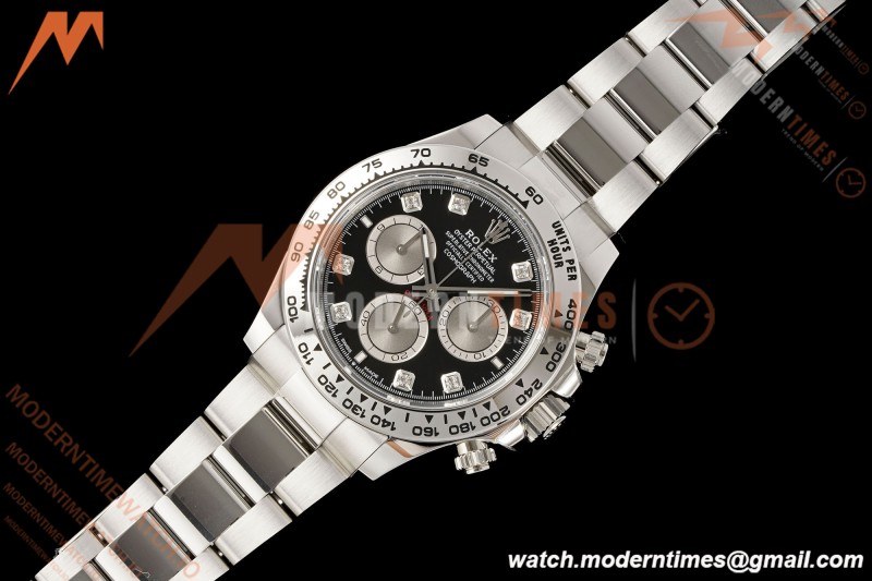 Rolex - Daytona 126509 40mm SS/SS Blk/Dia RWF JH4131 Weighted Free Sprung