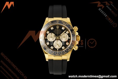 Rolex - Daytona 126518LN 40mm CER/YG/RU Blk/Gold/Dia RWF JH4131 Free Sprung