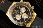 Rolex - Daytona 126518LN 40mm CER/YG/RU Blk/Gold/Stk RWF JH4131 Free Sprung