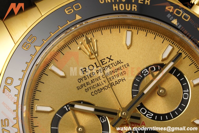 Rolex - Daytona 126518LN 40mm YG/RU Gold/Stk RWF JH4131 Free Sprung