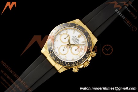 Rolex - Daytona 126518LN 40mm YG/RU Wht/Stk RWF JH4131 Free Sprung