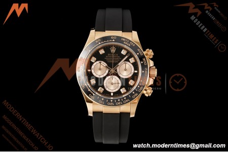 Rolex - Daytona 126515LN 40mm RG/RU Blk/Dia RWF JH4131 Free Sprung