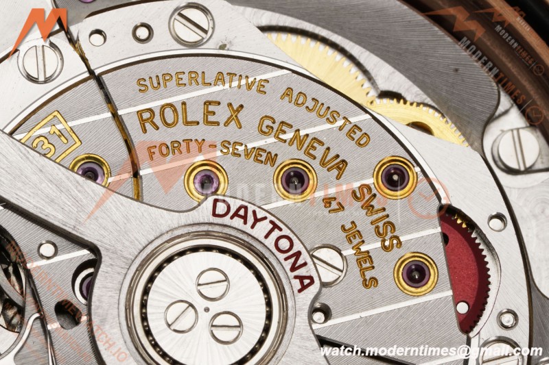 Rolex - Daytona 126515LN 40mm RG/RU Blk/Dia RWF JH4131 Free Sprung