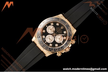 Rolex - Daytona 126515LN 40mm RG/RU Blk/Dia RWF JH4131 Free Sprung