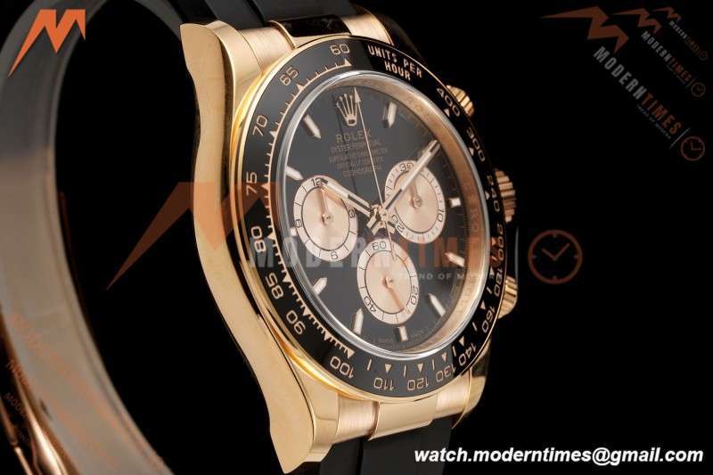 Rolex - Daytona 126515LN 40mm RG/RU Blk/Stk RWF JH4131 Free Sprung