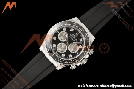 Rolex - Daytona 126519LN 40mm SS/RU Blk/Gry/Dia RWF JH4131 Free Sprung