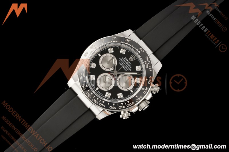 Rolex - Daytona 126519LN 40mm SS/RU Blk/Gry/Dia RWF JH4131 Free Sprung
