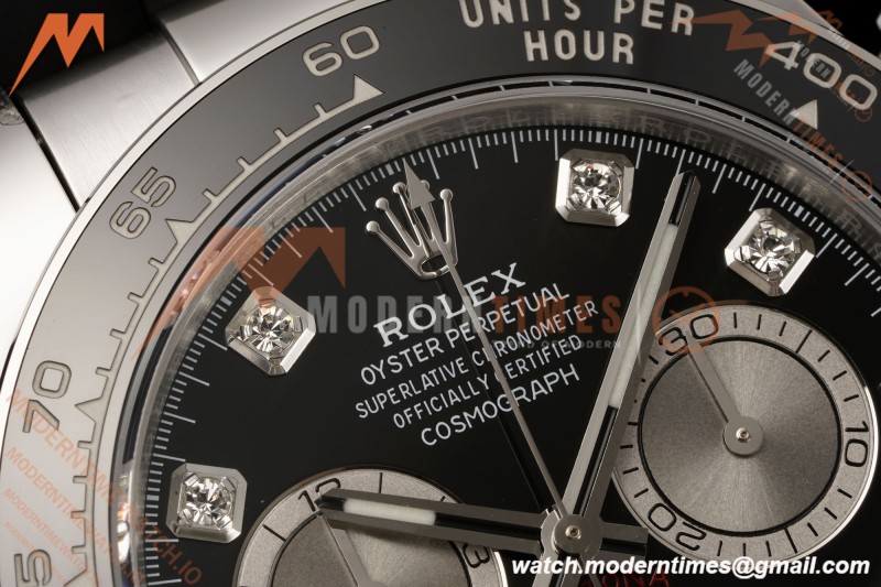 Rolex - Daytona 126519LN 40mm SS/RU Blk/Gry/Dia RWF JH4131 Free Sprung