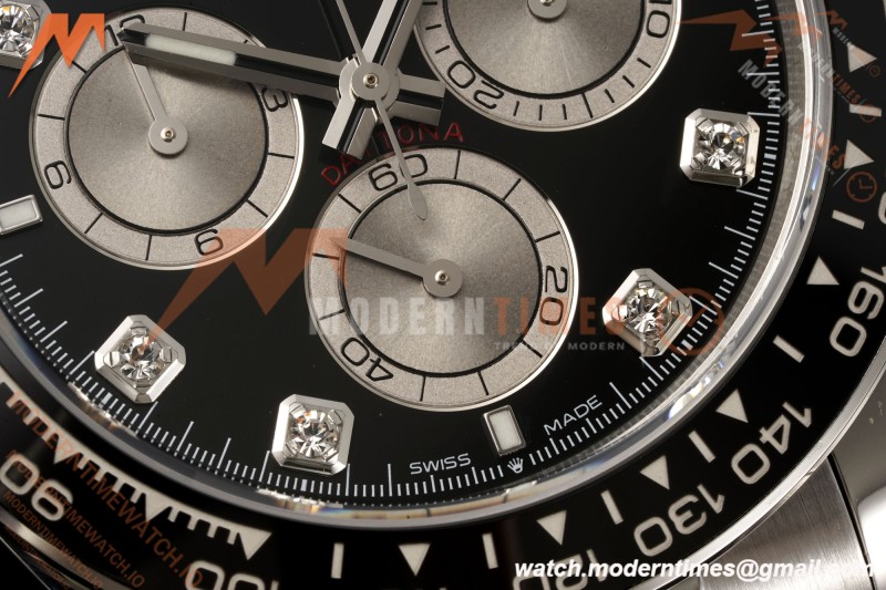 Rolex - Daytona 126519LN 40mm SS/RU Blk/Gry/Dia RWF JH4131 Free Sprung