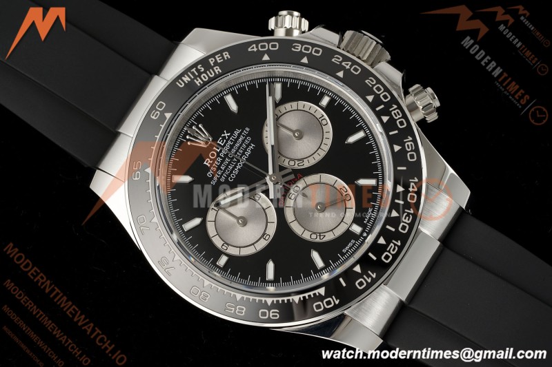 Rolex - Daytona 126519LN 40mm SS/RU Blk/Gry/Stk RWF JH4131 Free Sprung